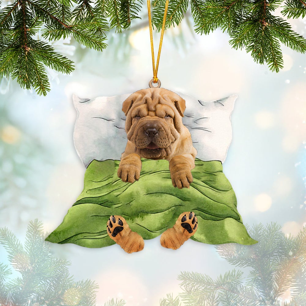 Shar Pei 2-Sleep time Two Sides Ornament