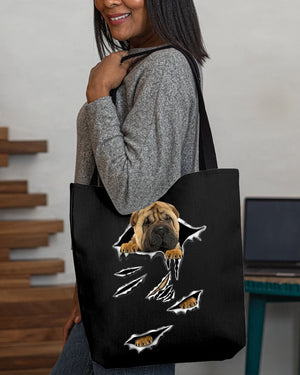 Cracks-Shar Pei-Cloth Tote Bag