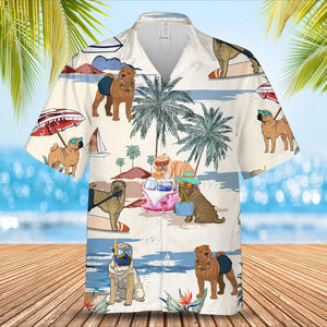 Shar Pei Summer Beach Hawaiian Shirt