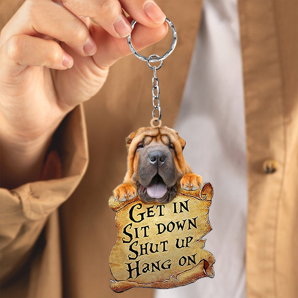 Shar Pei get in Shar Pei love Keychain