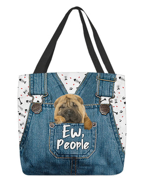 Shar pei-EW people-Cloth Tote Bag