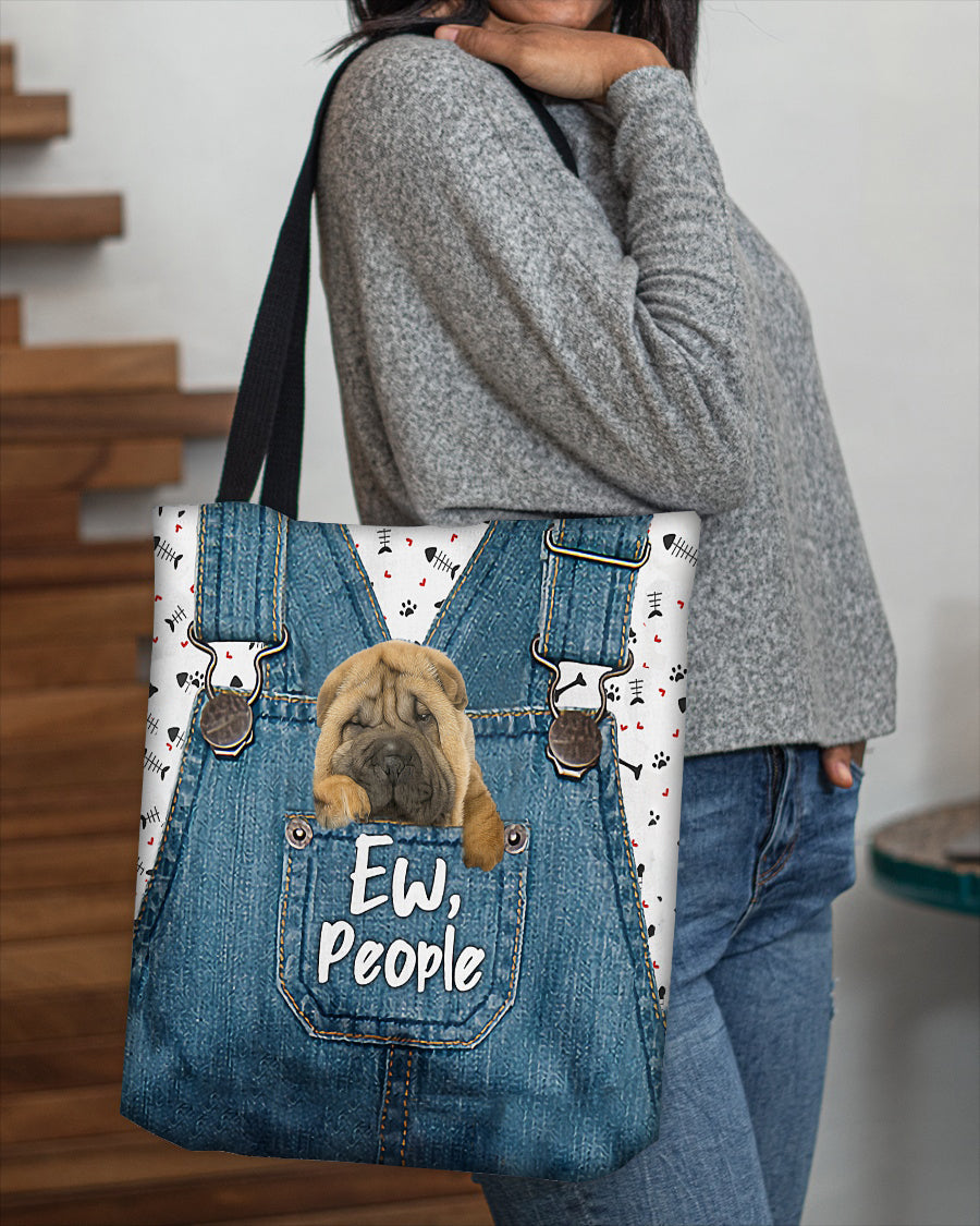 Shar pei-EW people-Cloth Tote Bag