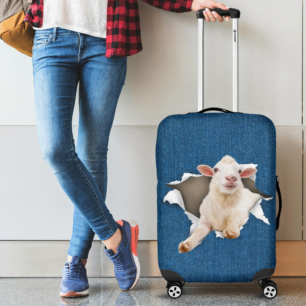 Sheep-Torn Paper Luggage Covers