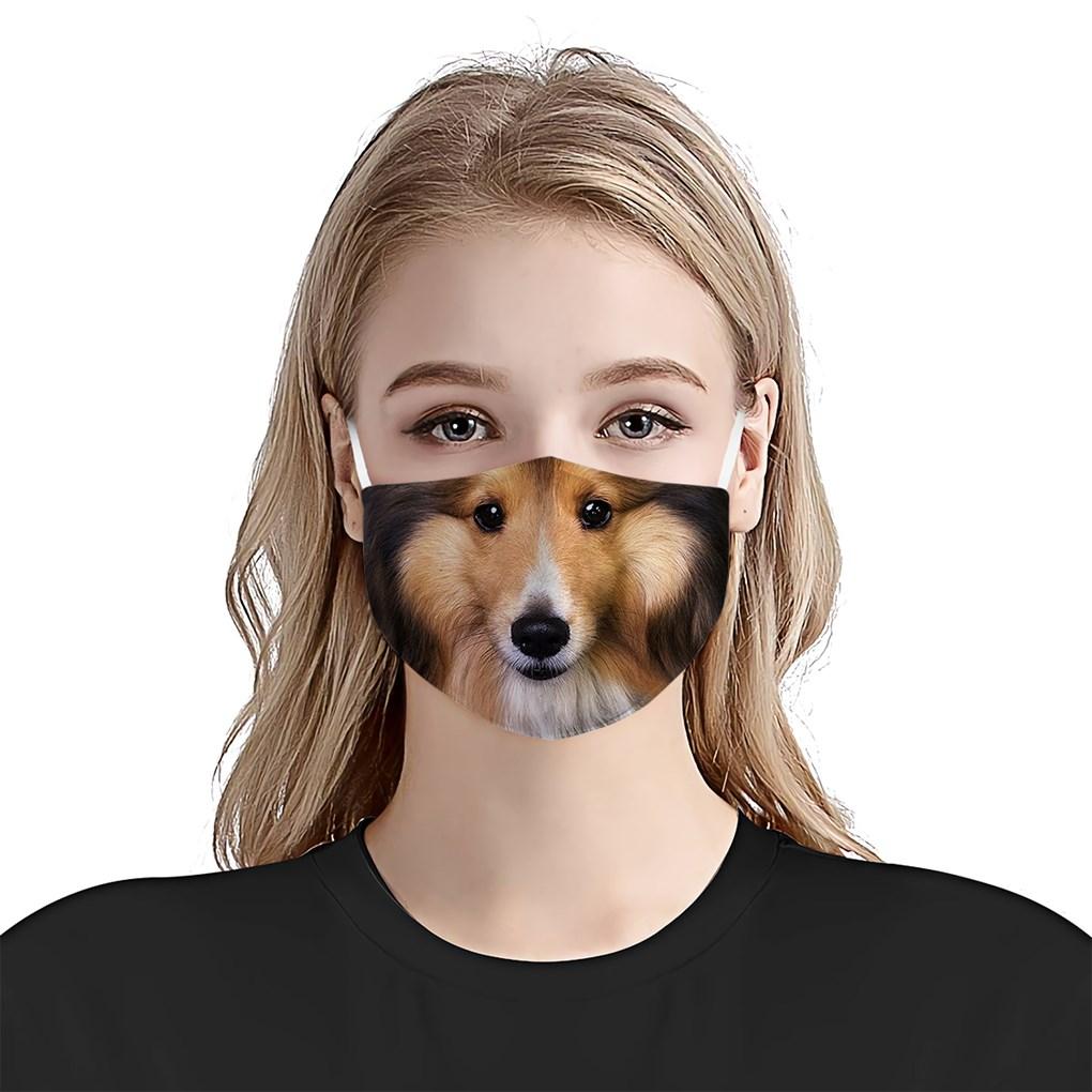 Premium Sheltie Shetland EZ05 1704 Face Mask 1