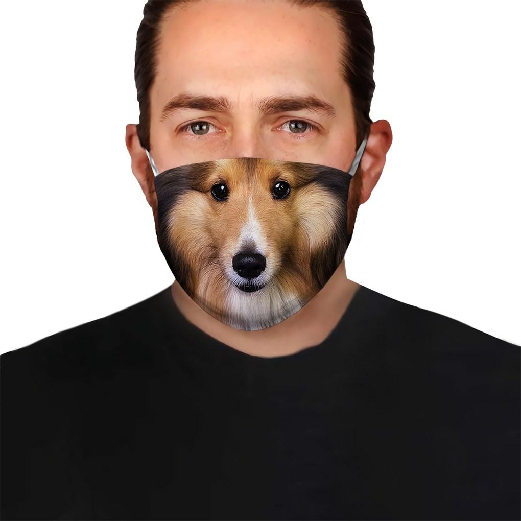 Premium Sheltie Shetland EZ05 1704 Face Mask 1