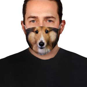 Premium Sheltie Shetland EZ05 1704 Face Mask 1