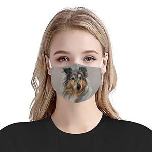 Premium Sheltie Shetland EZ05 1704 Face Mask 2