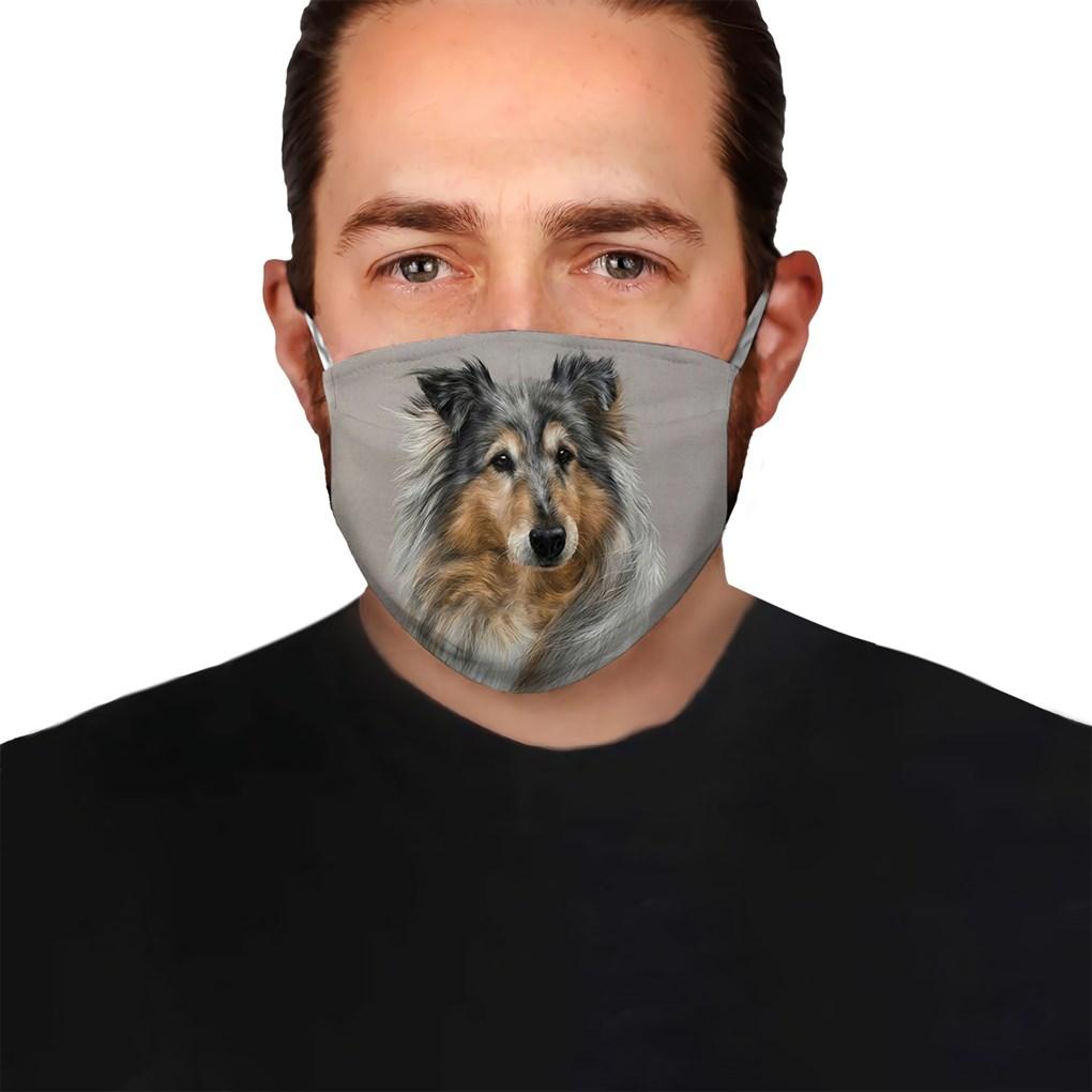 Premium Sheltie Shetland EZ05 1704 Face Mask 2