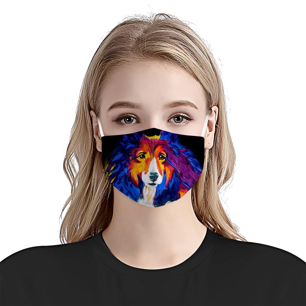 Premium Sheltie Shetland EZ05 1704 Face Mask 3