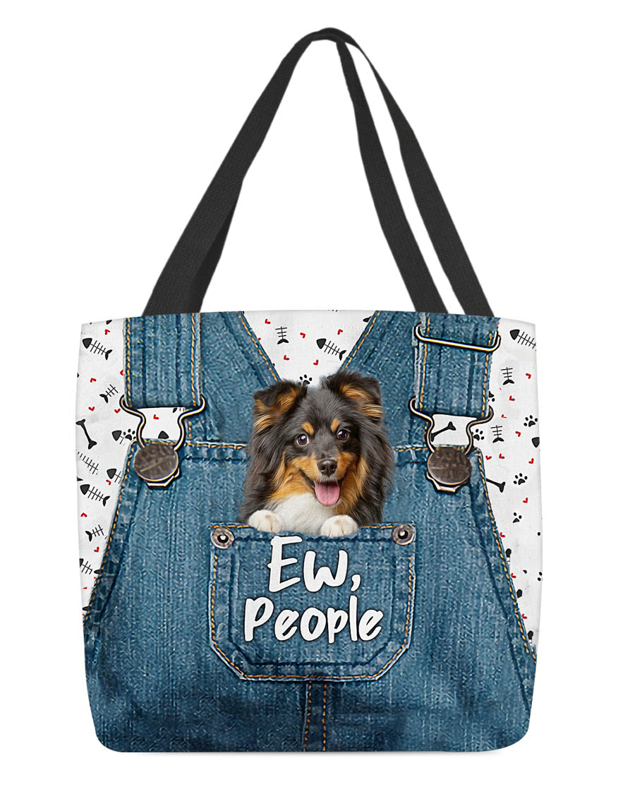 Sheltie-EW people-Cloth Tote Bag