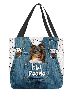 Sheltie-EW people-Cloth Tote Bag