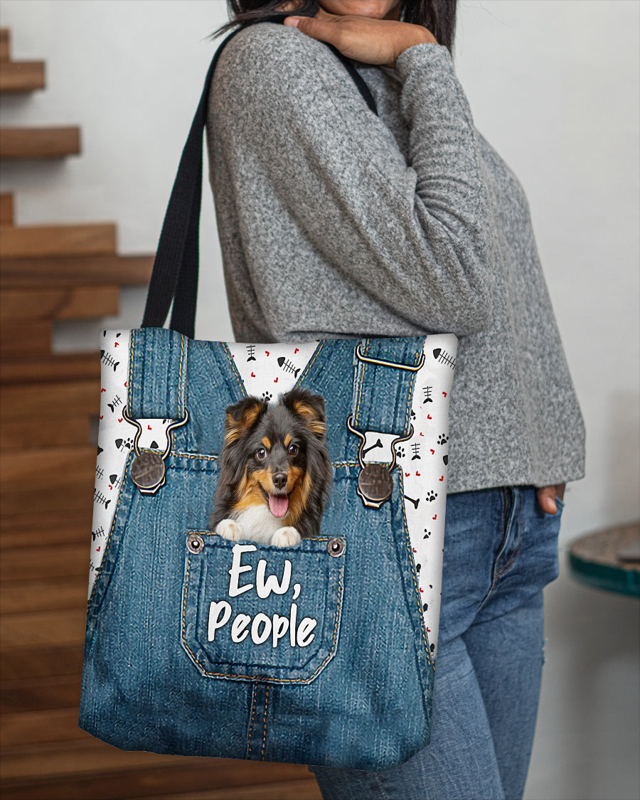 Sheltie-EW people-Cloth Tote Bag