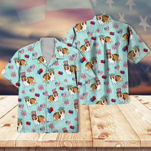 Shetland Sheepdog Firework Independence Day Shirt