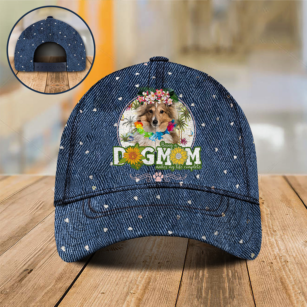 Shetland-Sheepdog Hawaii beach Dog Mom Cap