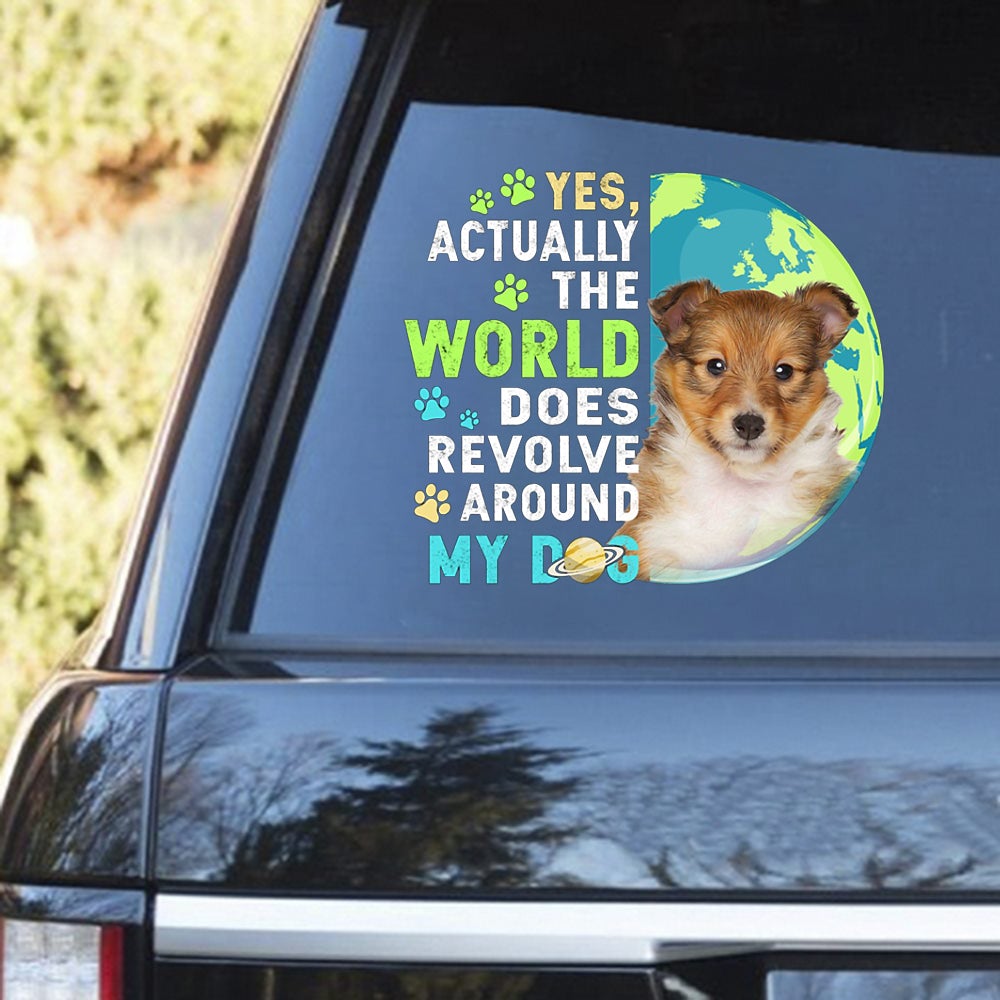 Shetland Sheepdog 2 Revolve Around Decal