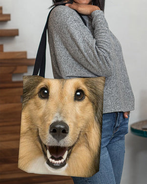 Shetland Sheepdog Face-Cloth Tote Bag