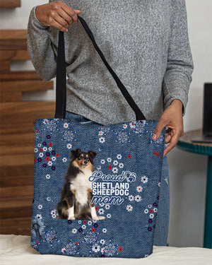 Shetland Sheepdog Pround Mom-Cloth Tote Bag