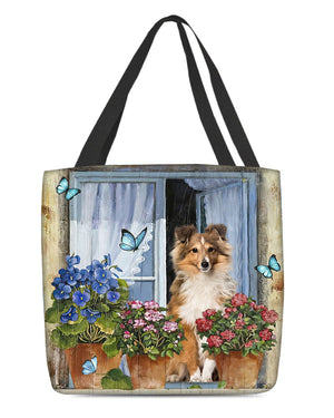 Shetland Sheepdog Today I Choose Joy-Cloth Tote Bag