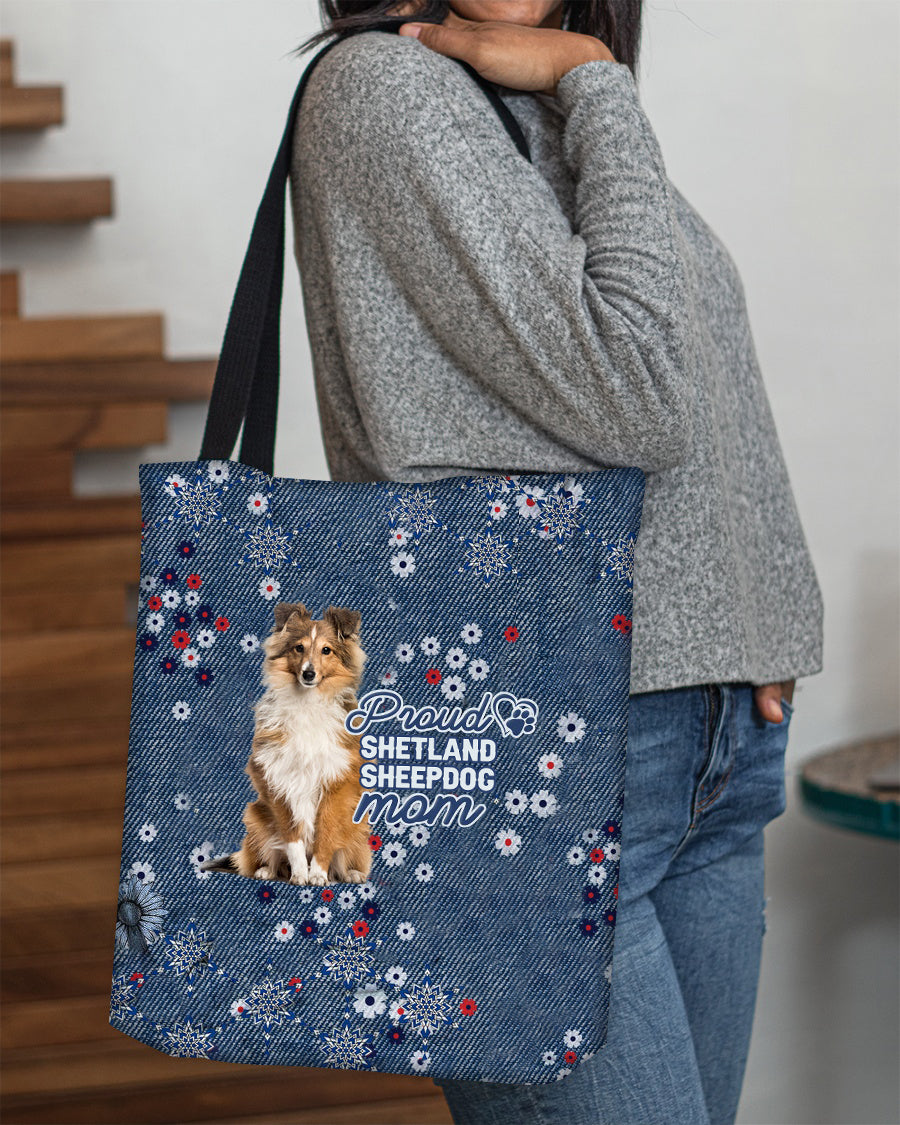 Shetland Sheepdog (2) Pround Mom-Cloth Tote Bag