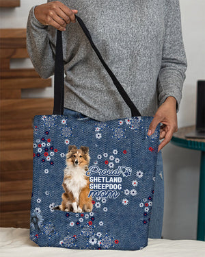 Shetland Sheepdog (2) Pround Mom-Cloth Tote Bag