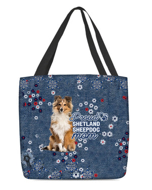 Shetland Sheepdog (2) Pround Mom-Cloth Tote Bag