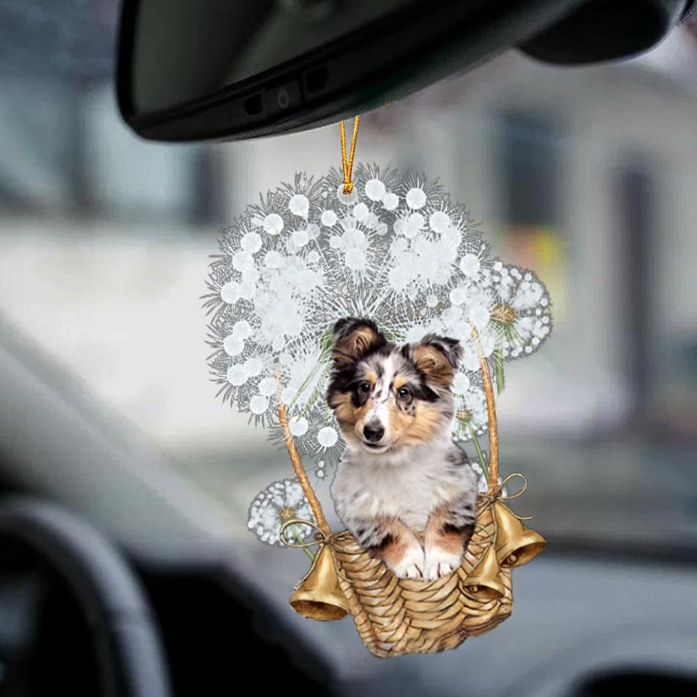 Shetland Sheepdog-Dandelion-Two Sided Ornament