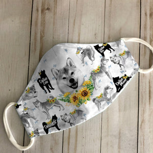Shiba Inu Sunflower EZ07 2606 Face Mask