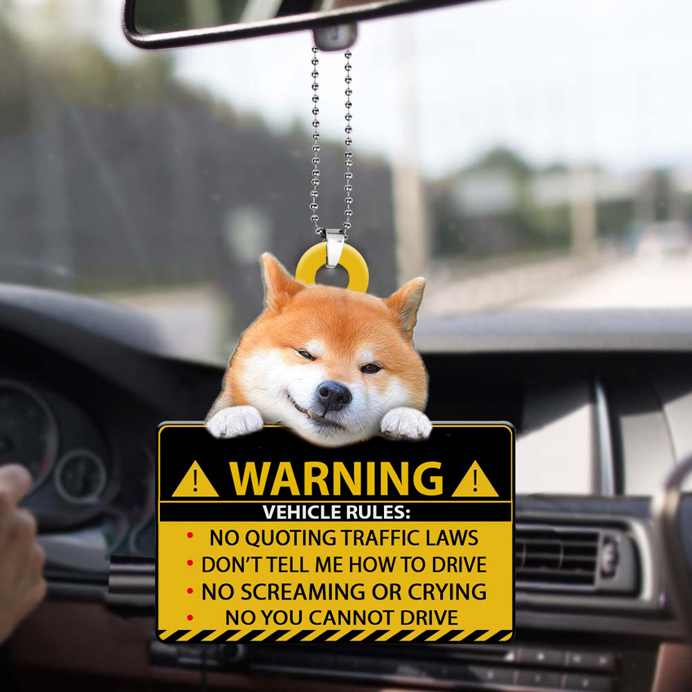 Shiba Inu-Vehicle Rules Two Side Ornament