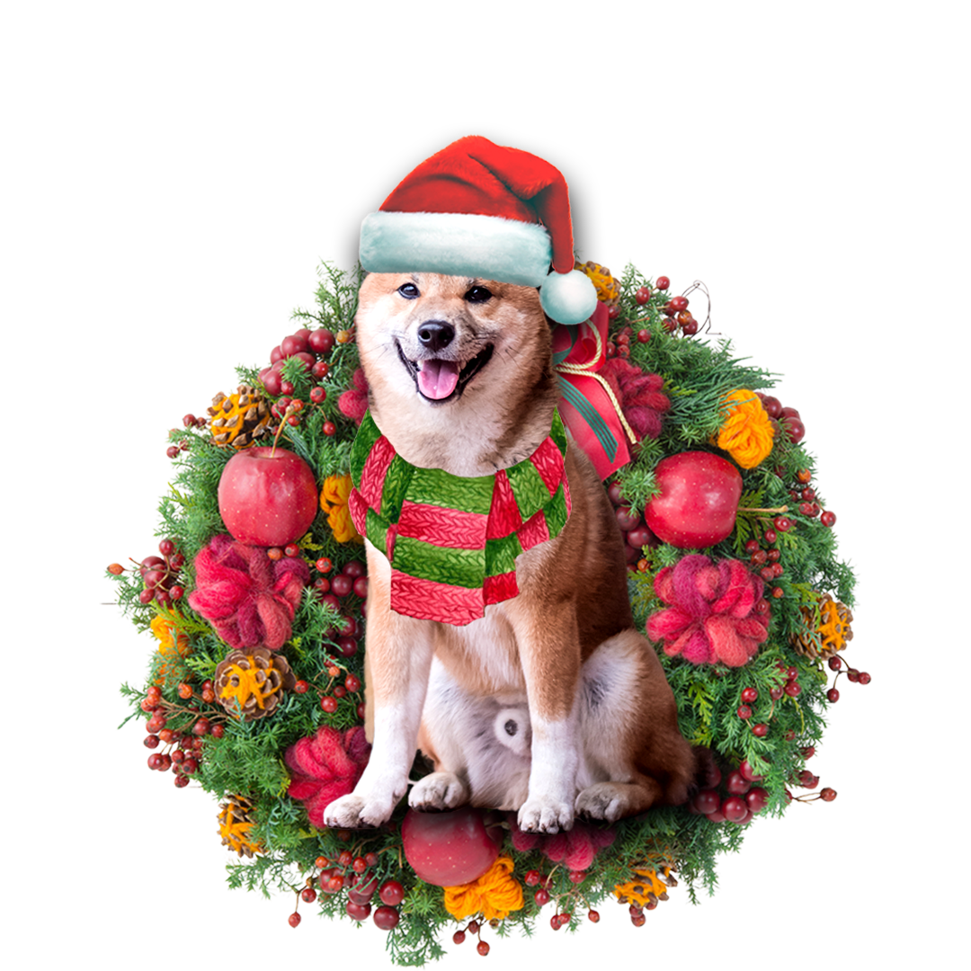 Shiba Inu Christmas Ornament