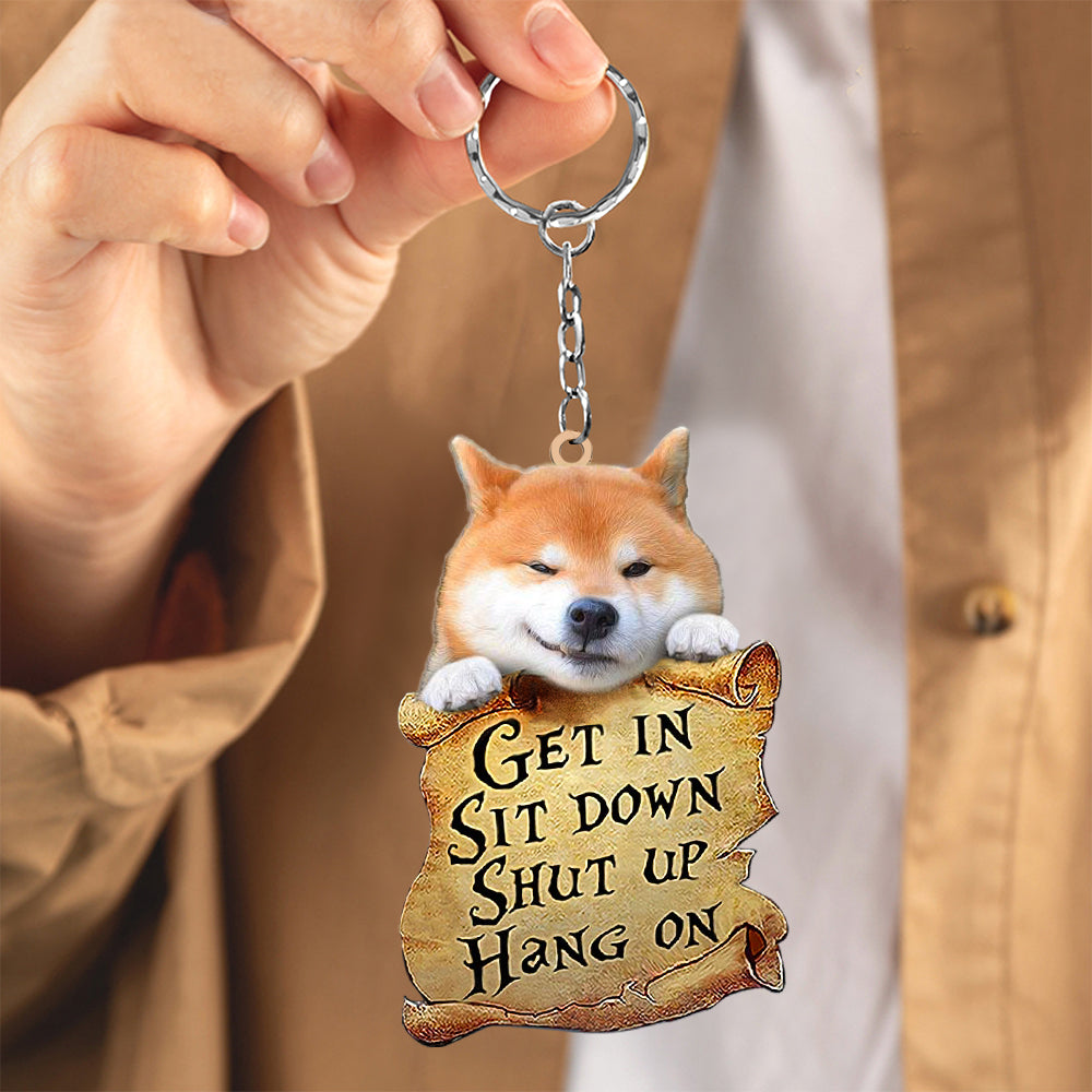 Shiba Inu get in Shiba Inu love Keychain