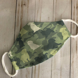 Shih Tzu Camo Pattern Army EZ16 0907 Face Mask