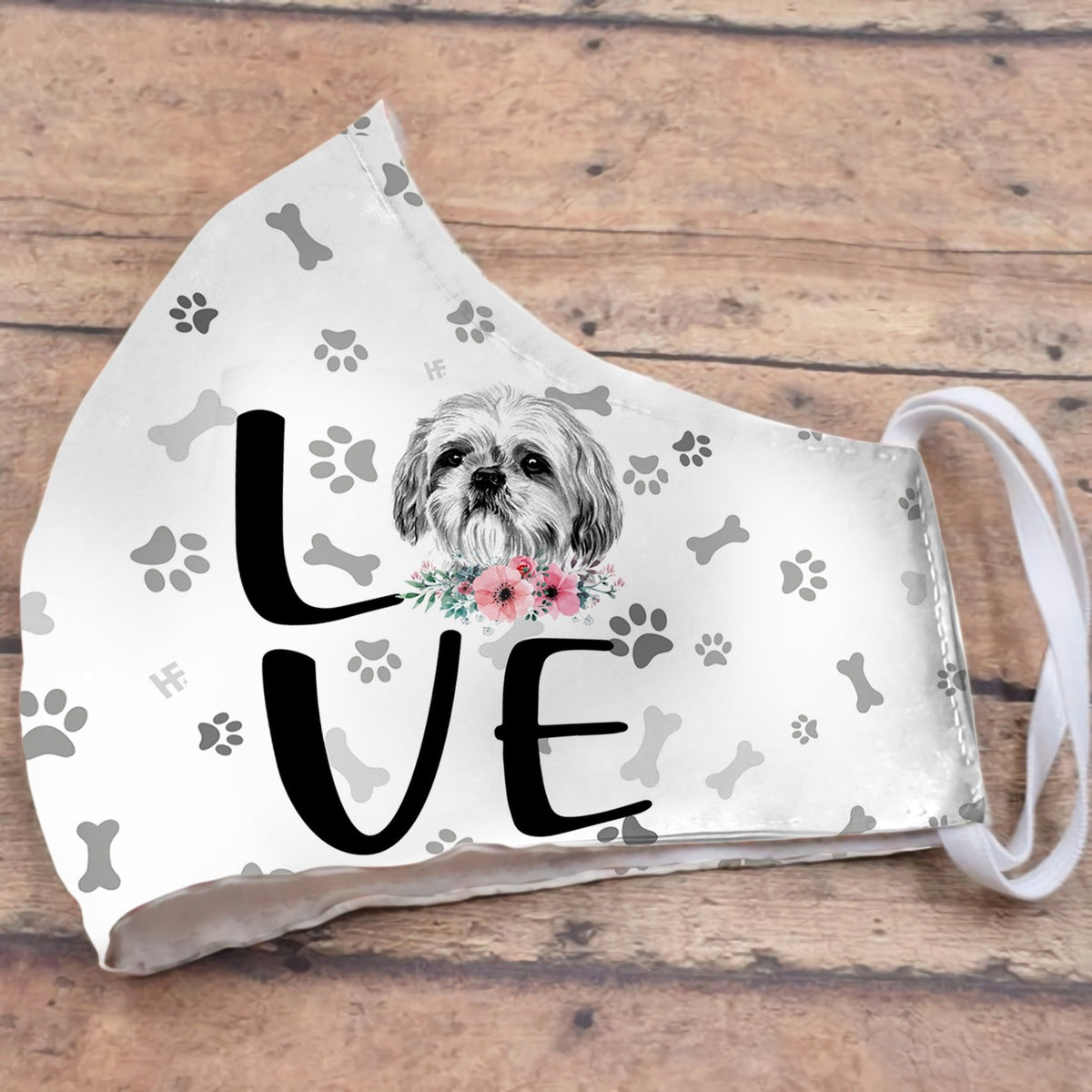 Shih Tzu Dog Love EZ01 2504 Face Mask