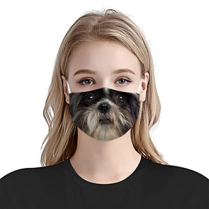 Shih Tzu Face 02 EZ03 1504 Face Mask