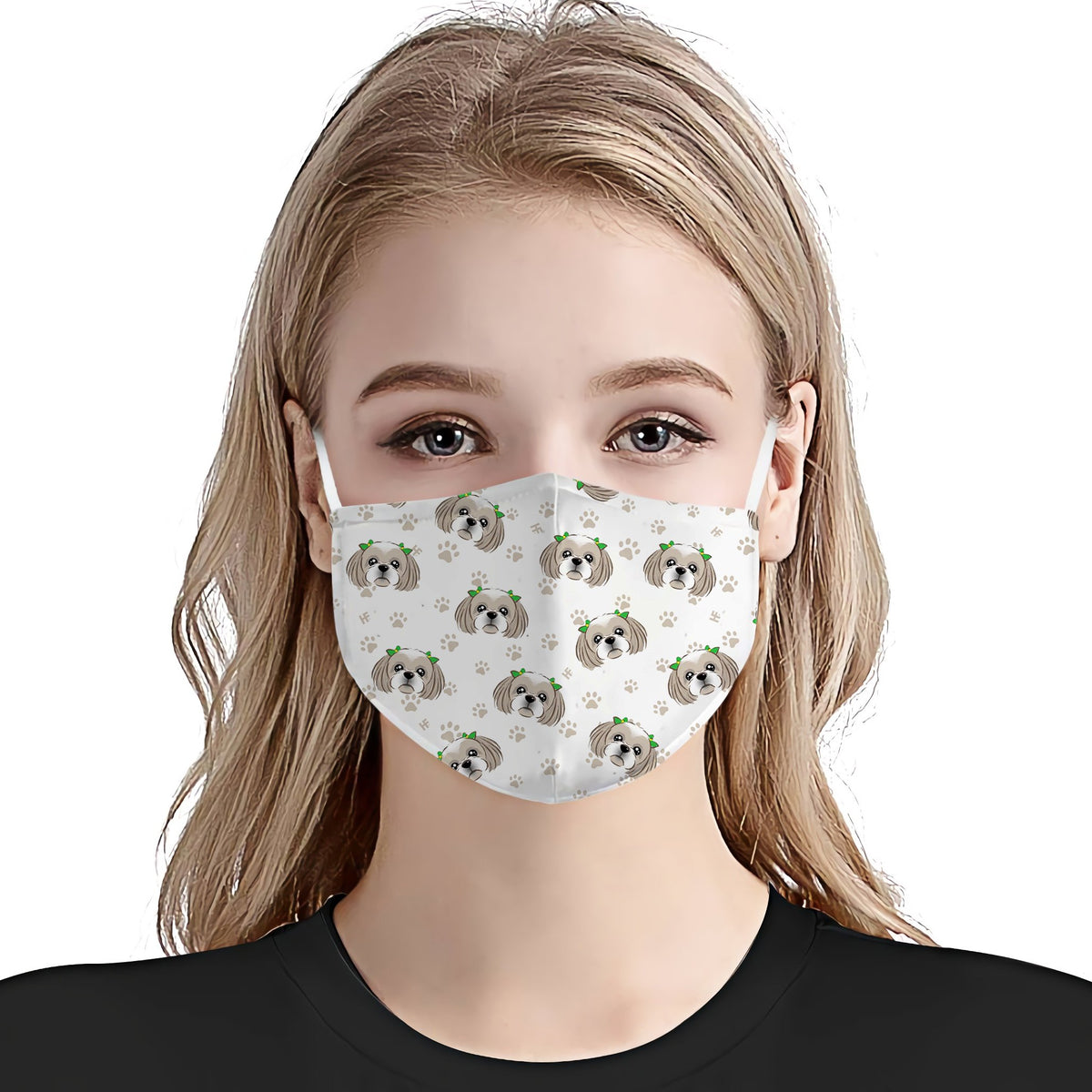 Shih Tzu Pattern EZ01 Face Mask