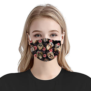 Shih Tzu lovely Makeup EZ16 0907 Face Mask