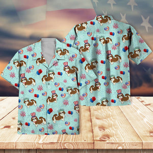 Shih Tzu Firework Independence Day Shirt