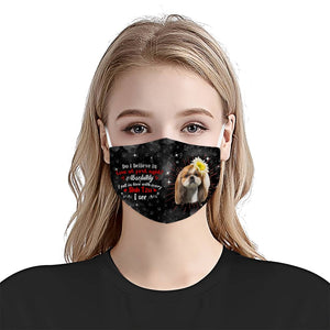 Shih tzu I See Black EZ16 0907 Face Mask