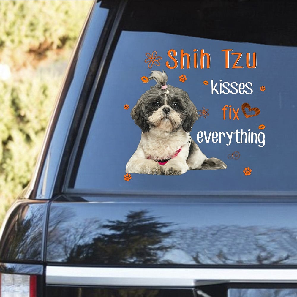 Shih Tzu-Kiss Fix Everything Decal