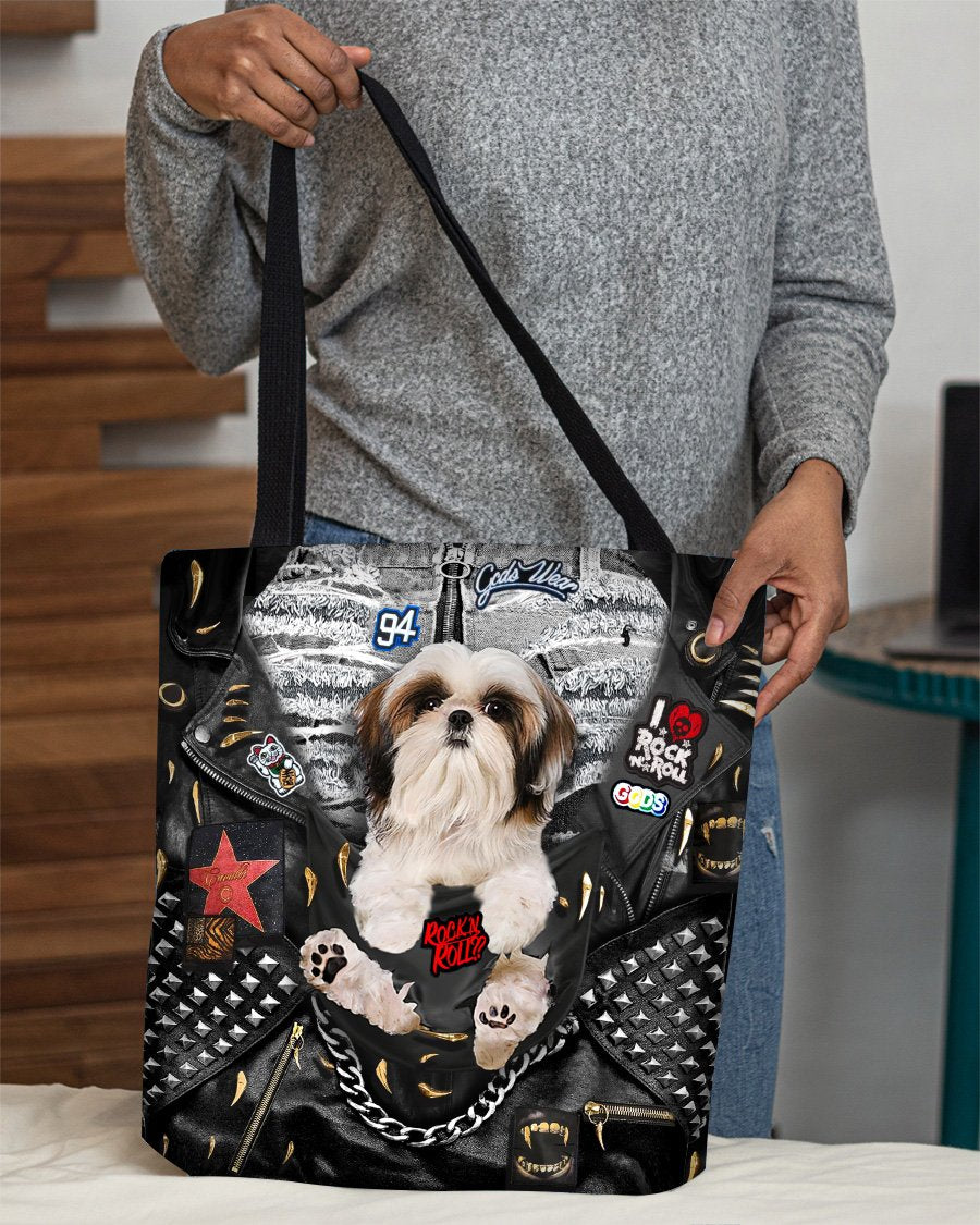 Shih Tzu-Rock Dog-Cloth Tote Bag