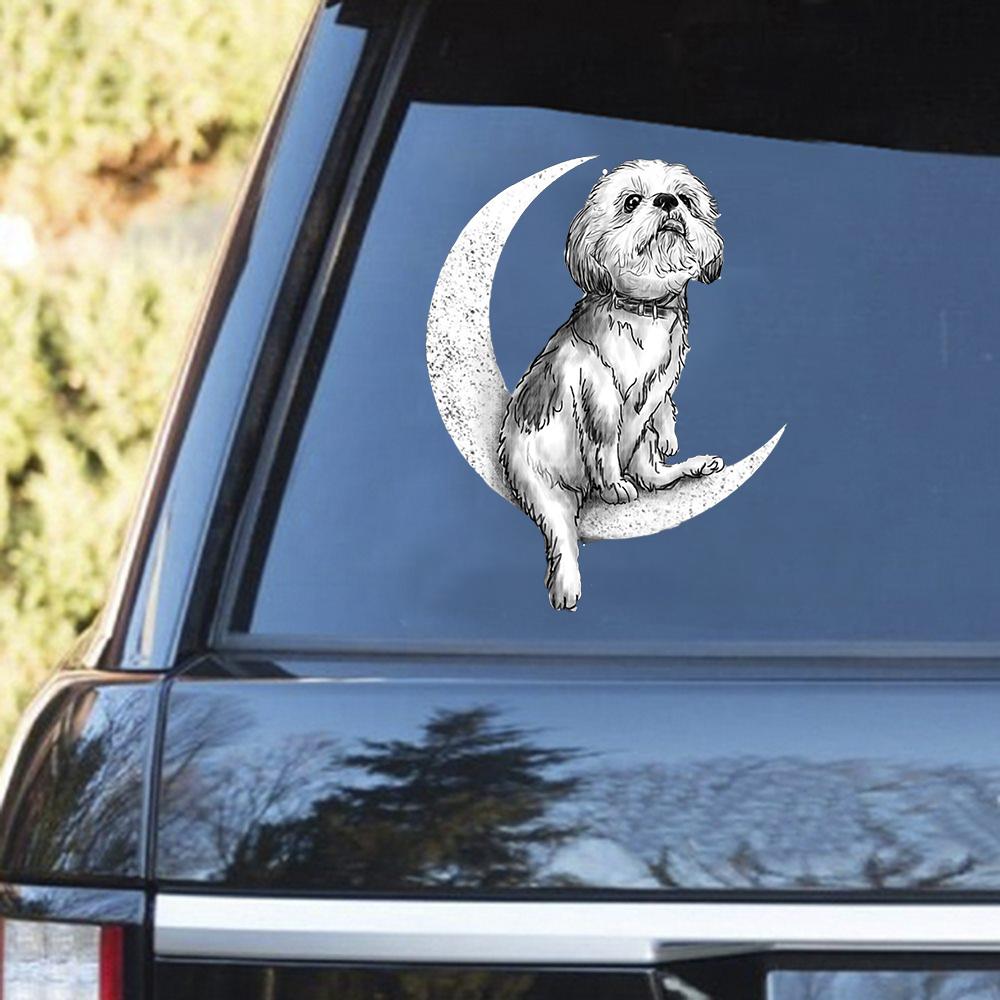 Shih Tzu-Sit On The Moon Decal