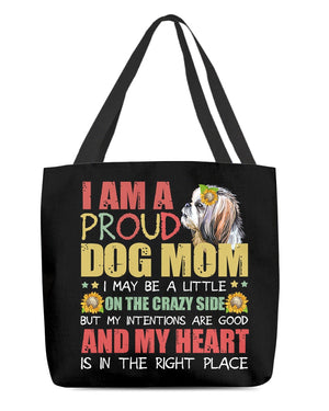 Shih Tzu 2-Right Place-Cloth Tote Bag