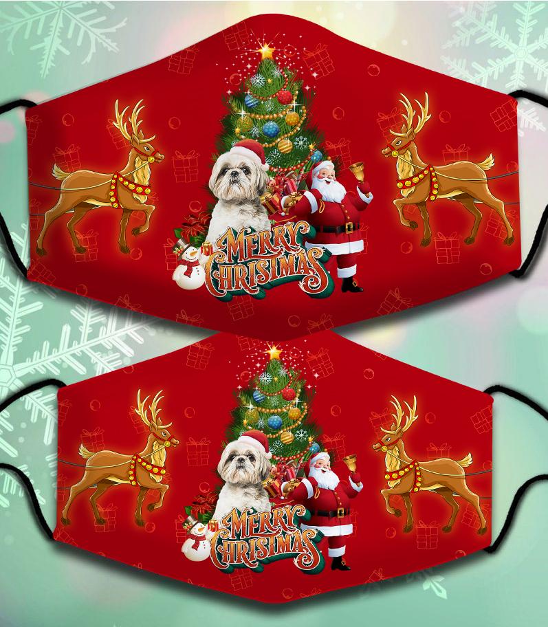 Shih Tzu2-Santa Claus&Dog-Veil