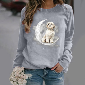 Shih Tzu2 -Sit On The Moon- Premium Sweatshirt