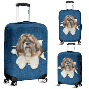 Shih Tzu 2-Torn Paper Luggage Covers