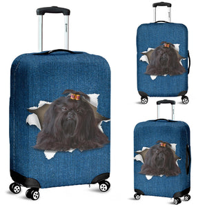 Shih Tzu 3-Torn Paper Luggage Covers