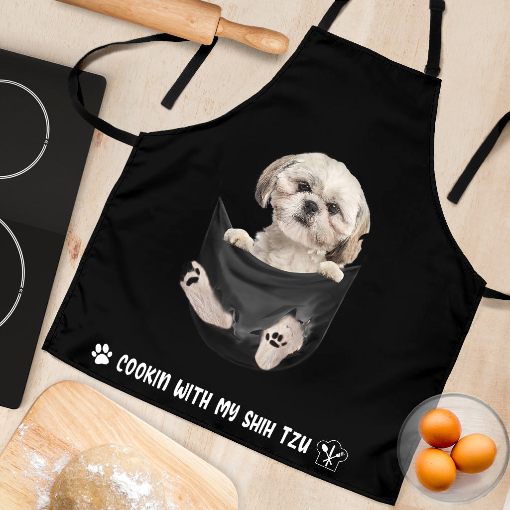 Shih Tzu 3 Cookin' With Me Apron