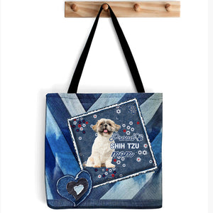 Shih Tzu2 Pround Mom2-Cloth Tote Bag