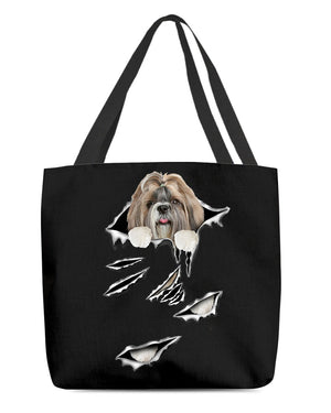 Cracks-Shih Tzu-Cloth Tote Bag