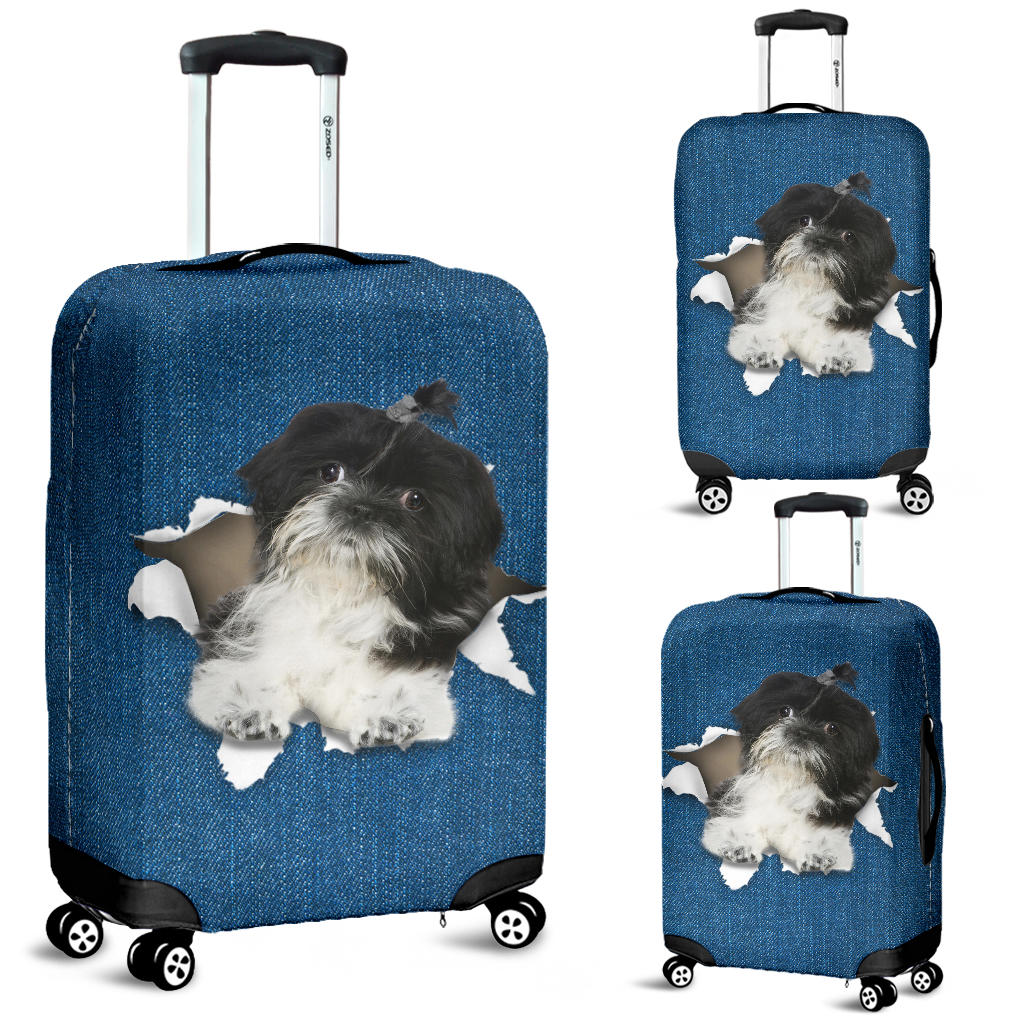 Shih Tzu 4-Torn Paper Luggage Covers