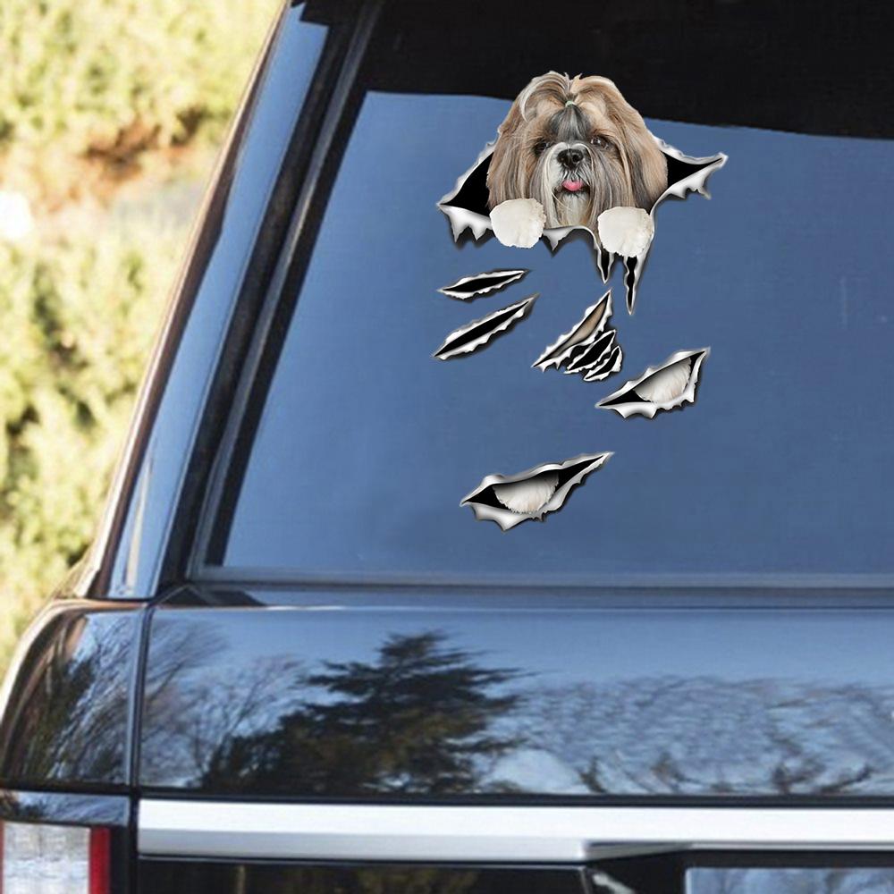 Shih Tzu Scratch Decal